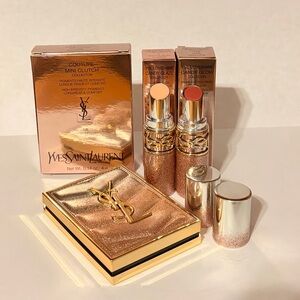 YSL VALENTINES EYESHADOW /  LIP  2026 - BRAND NEW - LIMITED EDITION PINK GLITTER